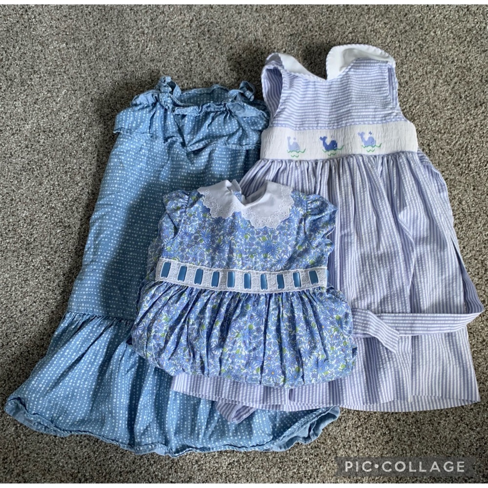 3 - Blue Dresses Size 4T